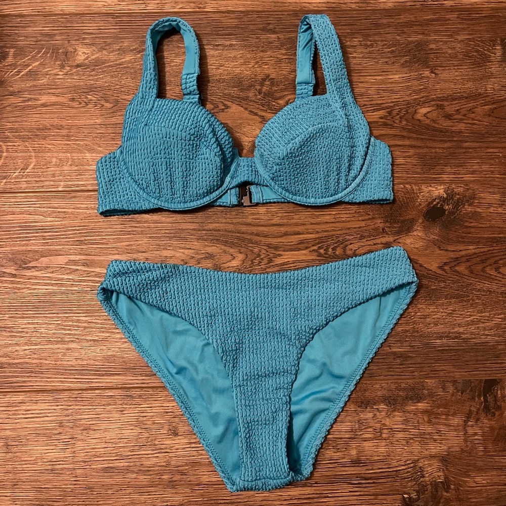 VETCHY Laguna Bikini Crinkle Blue Set